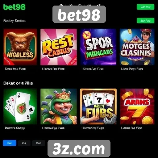 Tendências de jogos populares no Bet98